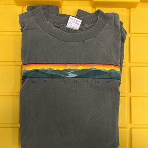 Gray Door County T-Shirt with Mountain Design